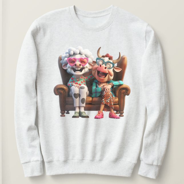 Sweatshirt T-shirt drôle (Design devant)