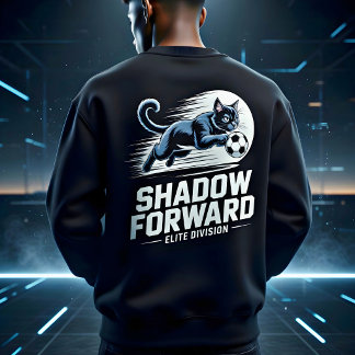 Sweatshirt T-shirt drôle de chat de football — Cadeau pour am