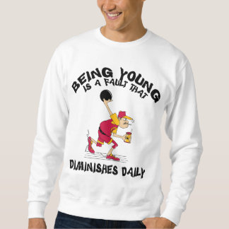 Sweatshirt T-shirt drôle de fête des pères de papa de bowling