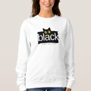 Sweatshirt T-Shirt drôle 'Le noir est la nouvelle tendance' C