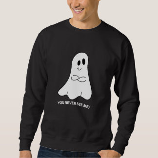 Sweatshirt T-shirt drôle pour homme - Fantôme - On ne me voit