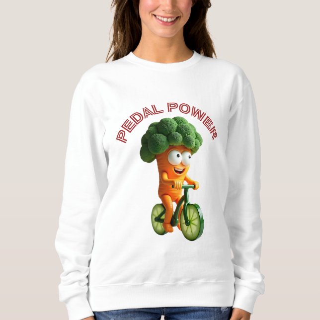 Sweatshirt T-shirt drôle Veggie Rider (Devant)