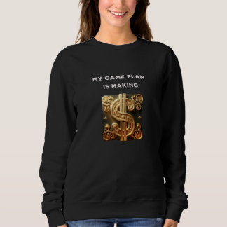 Sweatshirt T-shirt du plan de jeu d'argent
