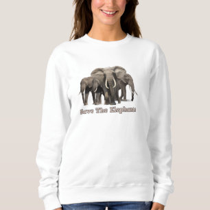 Sweatshirt T-shirt éléphant d'Afrique