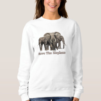Sweatshirt T-shirt éléphant d'Afrique
