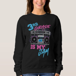 Sweatshirt T-shirt enseignant de 3e année vintage 80s Boombox