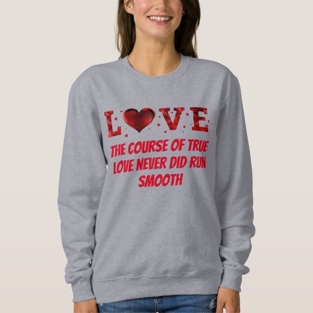 Sweatshirt T-shirt femme amour (Devant)