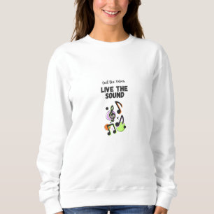Sweatshirt T-Shirt Femme Musique Rétro – Style Vintage 70s 80