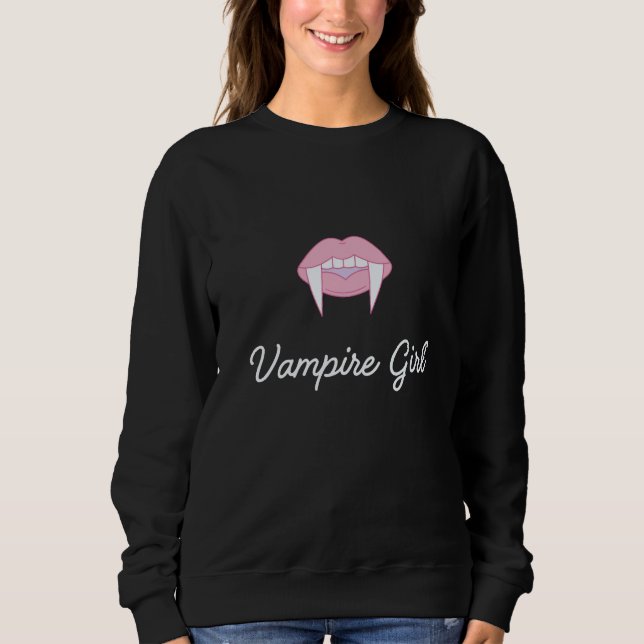 Sweatshirt T-shirt fille vampire (Devant)