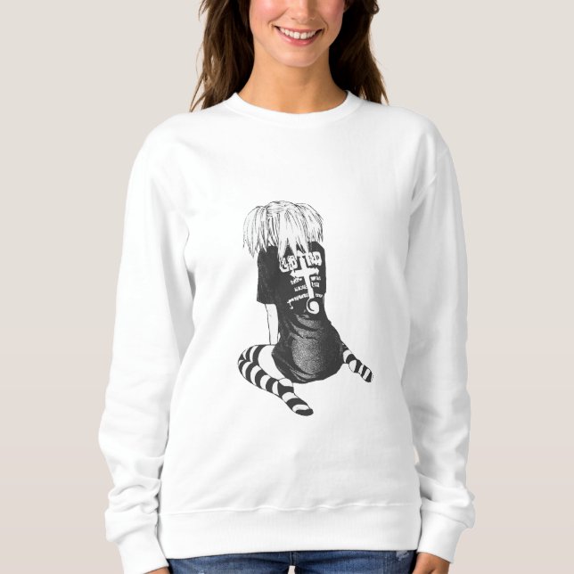 Sweatshirt t-shirt fillette (Devant)