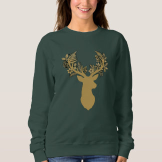 Sweatshirt T-Shirt Floral Antlers