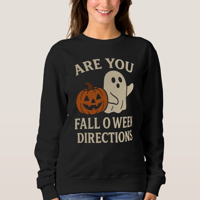 Sweatshirt T-shirt Funny Fall-o-Ween Vibes (Devant)