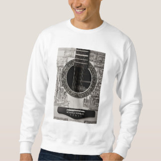 Sweatshirt T-shirt Futuriste Conception de Guitare Acoustique