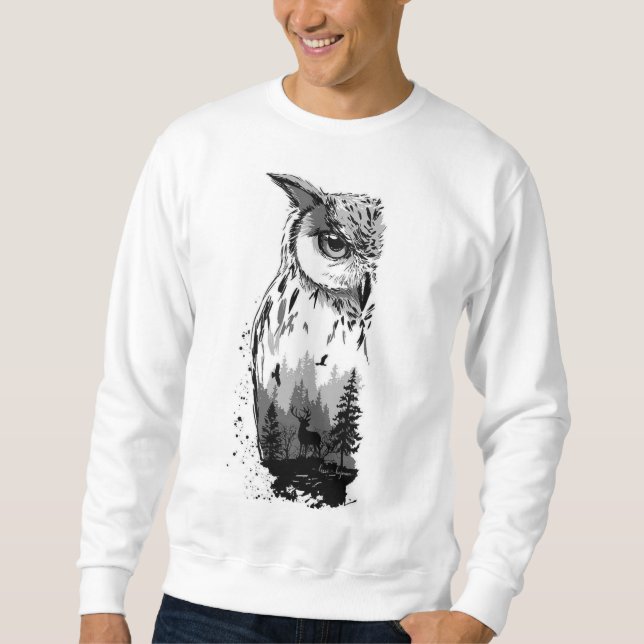 Sweatshirt T-shirt graphique artistique (Devant)