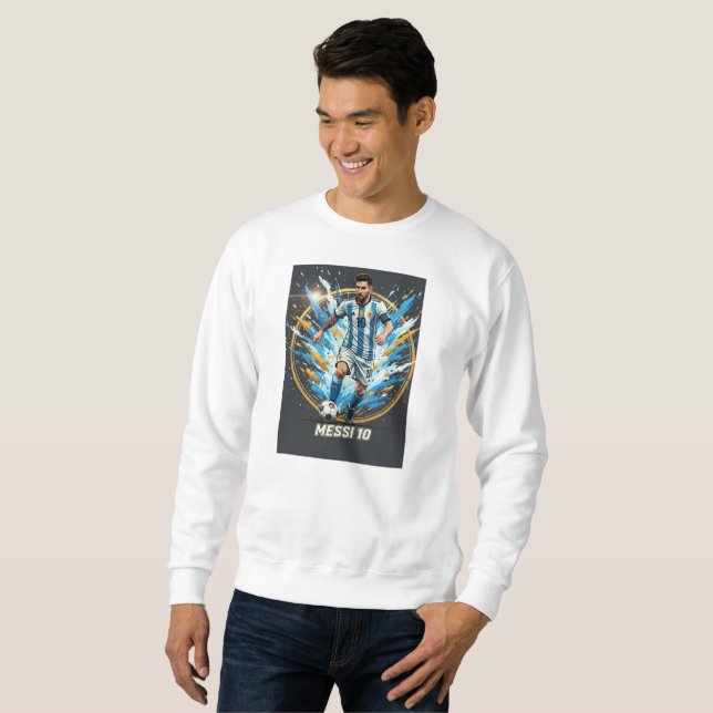 Sweatshirt T-Shirt Graphique Inspiré de Messi (Devant entier)