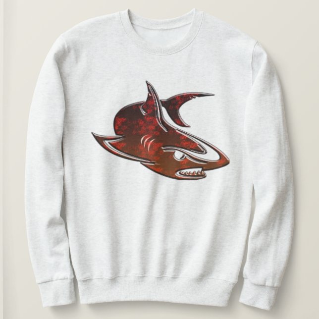 Sweatshirt T-shirt graphique requin cool - Cadeau de design à (Design devant)