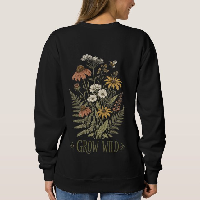 Sweatshirt T-Shirt Grow Wild (Dos)