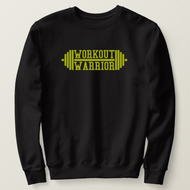 Sweatshirt T-shirt guerrier d'entraînement (Design devant)