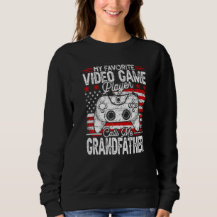 Sweatshirt T-shirt Homme Vintage Mon Joueur De Jeu Vidéo Préf