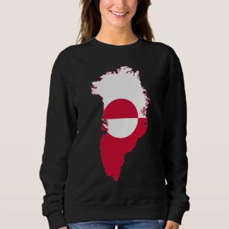 Sweatshirt T-Shirt Hoodie drapeau du Groenland dans le pays