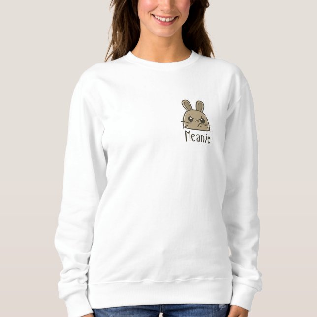 Sweatshirt T-shirt Humour lapin moyen (Devant)
