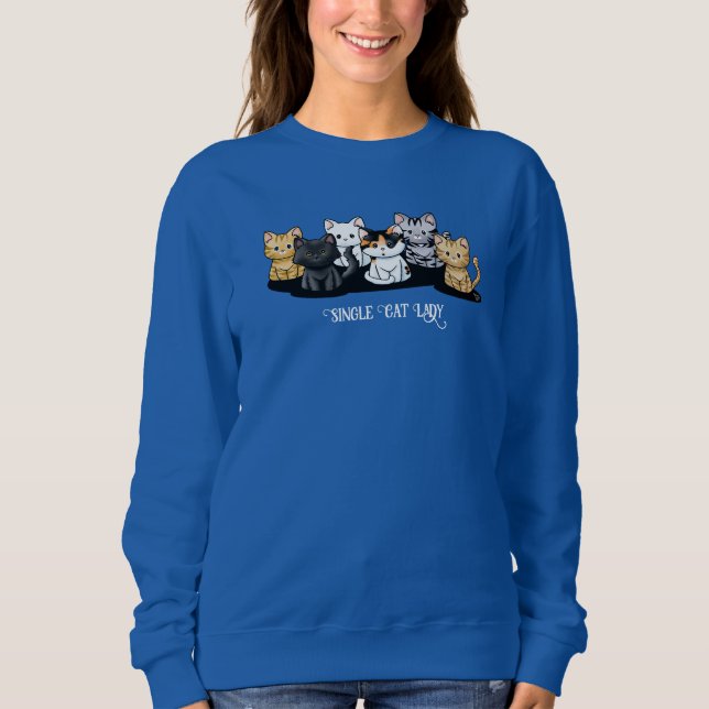 Sweatshirt T-Shirt Lady Chat (Devant)