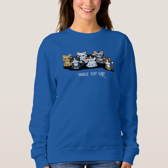 Sweatshirt T-Shirt Lady Chat (Devant)