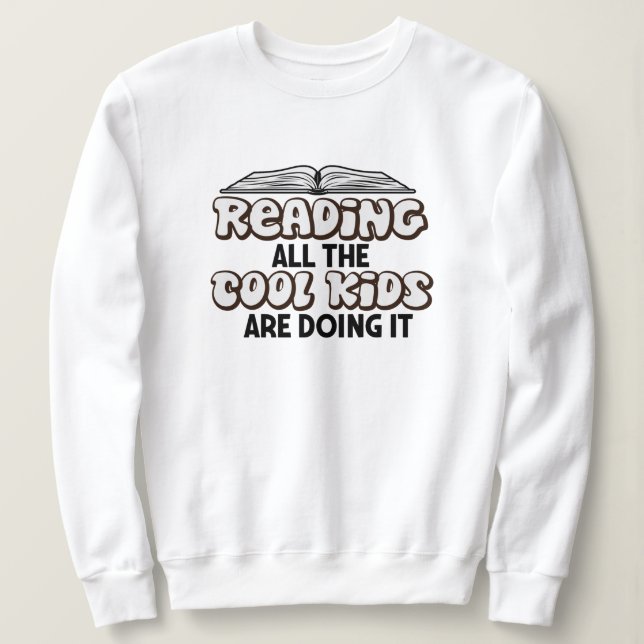 Sweatshirt T-shirt Lover du livre de lecture (Design devant)