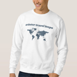 Sweatshirt T-shirt masculin de base voyage d'hiver inspeco