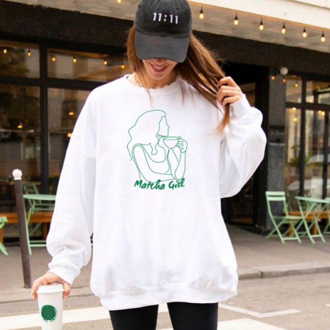 Sweatshirt T-Shirt Matcha – Tee pour amateur de Matcha esthét (Créateur téléchargé)