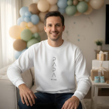 T-shirt Minimaliste pour Futur Papa, Paternité Sim
