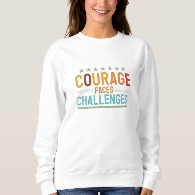 Sweatshirt T-shirt motivant (Devant)