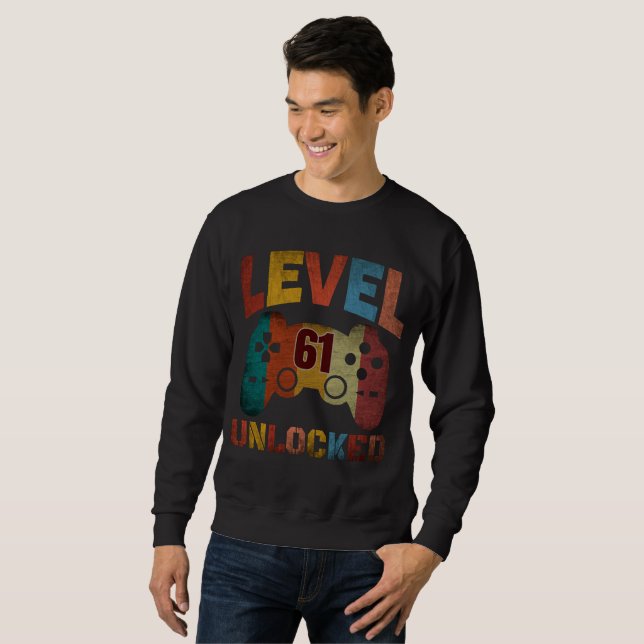 Sweatshirt T-shirt Niveau 61 Débloqué (Devant entier)