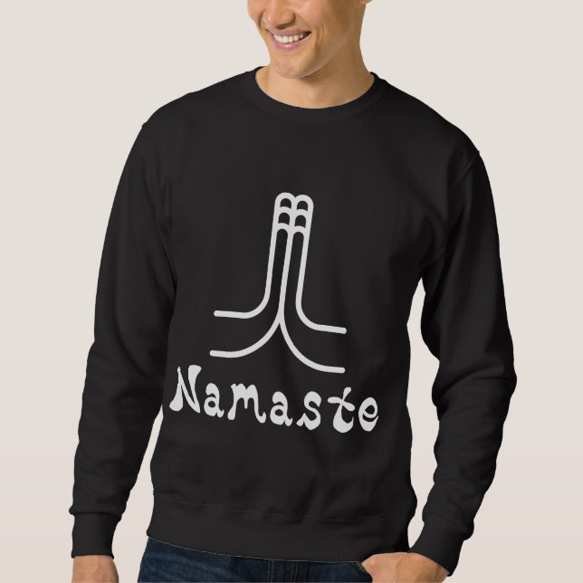 Sweatshirt T-shirt noir de Namaste (Devant)