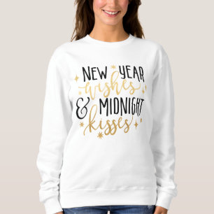Sweatshirt T-shirt Nouvel An et Baisers de minuit