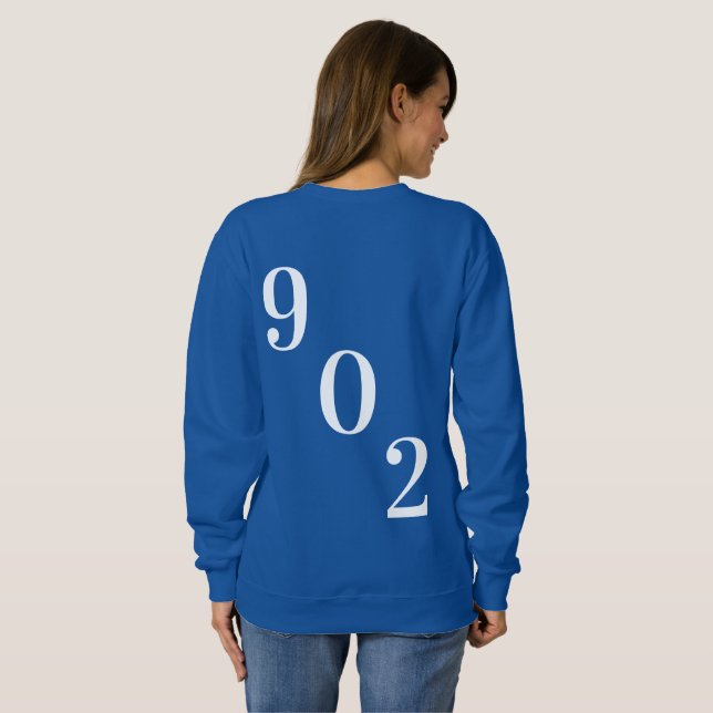 Sweatshirt T-shirt Nouvelle-Écosse Nouvelle-Écosse 902 halifa (Dos entier)