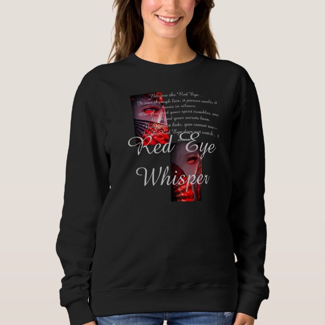 Sweatshirt T-shirt Oeil Rouge Whisper Soul Mystique (Devant)