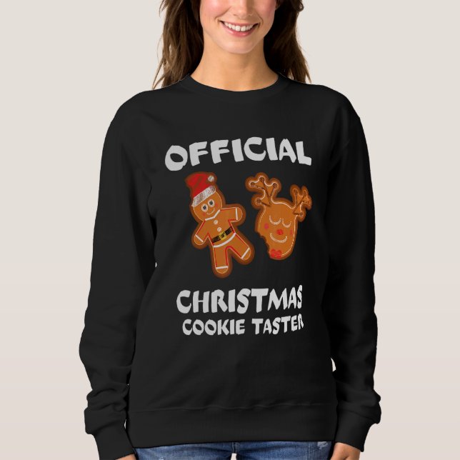 Sweatshirt T-Shirt officiel de l'équipe de testeurs de cookie (Devant)