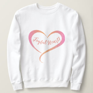 Sweatshirt T-shirt Parties scintillant rose orange Joyful Hea