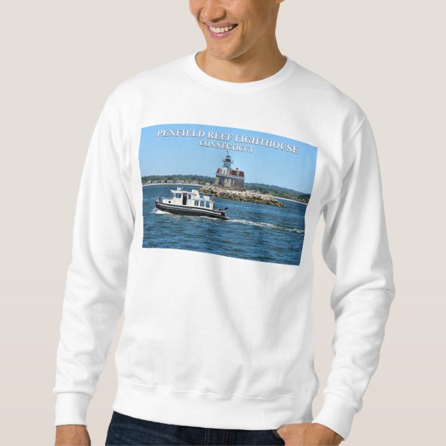 Sweatshirt T-shirt Penfield Reef Lighthouse, Connecticut (Devant)