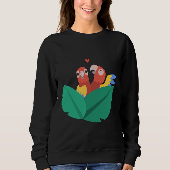 Sweatshirt T-shirt perroquet (Devant)