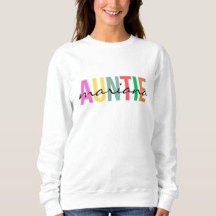 Sweatshirt T-shirt personnalisé avec le nom de la tante