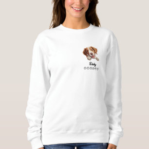Sweatshirt T-Shirt Personnalisé Chien Épagneul Breton