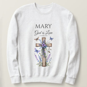 Sweatshirt T-shirt personnalisé "Faith" – Dieu est amour, Écr