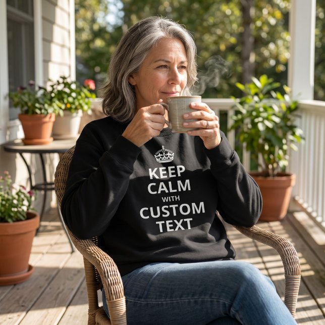 Sweatshirt T-shirt personnalisé modèle de citation Gardez vot (Créateur téléchargé)