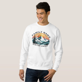 Sweatshirt T-shirt personnalisé pour les vacances d'hiver en 