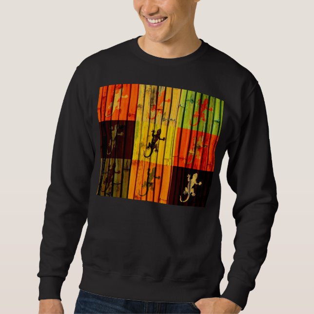 Sweatshirt T-shirt Pop Art Geckos (Devant)