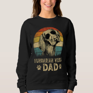 Sweatshirt T-shirt pour la fête des pères avec un chien Vizsl