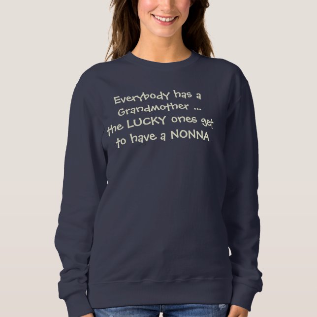 Sweatshirt T-shirt pour l'Italien Nonna (Devant)