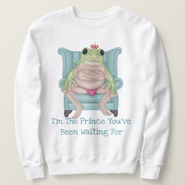 Sweatshirt T-shirt Prince de grenouille (Design devant)